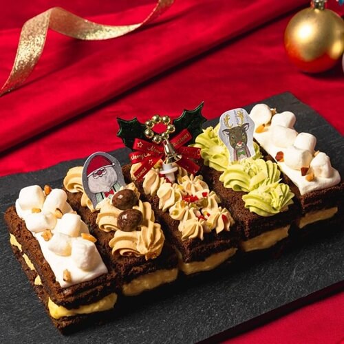ひとりクリスマス クリぼっち クリスマスケーキ 一人用 お取り寄せ 通販 【ワッフル・ケーキの店R.L(エール・エル)】 数量限定!Xmasブラウニードルチェ
