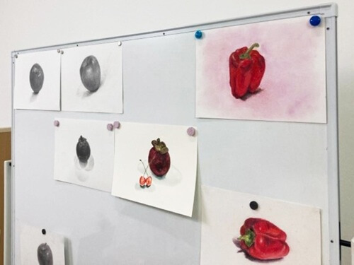 一人趣味 絵画 おうち 自宅 対面レッスン オンラインレッスン 静物デッサンー初めてのデッサンー