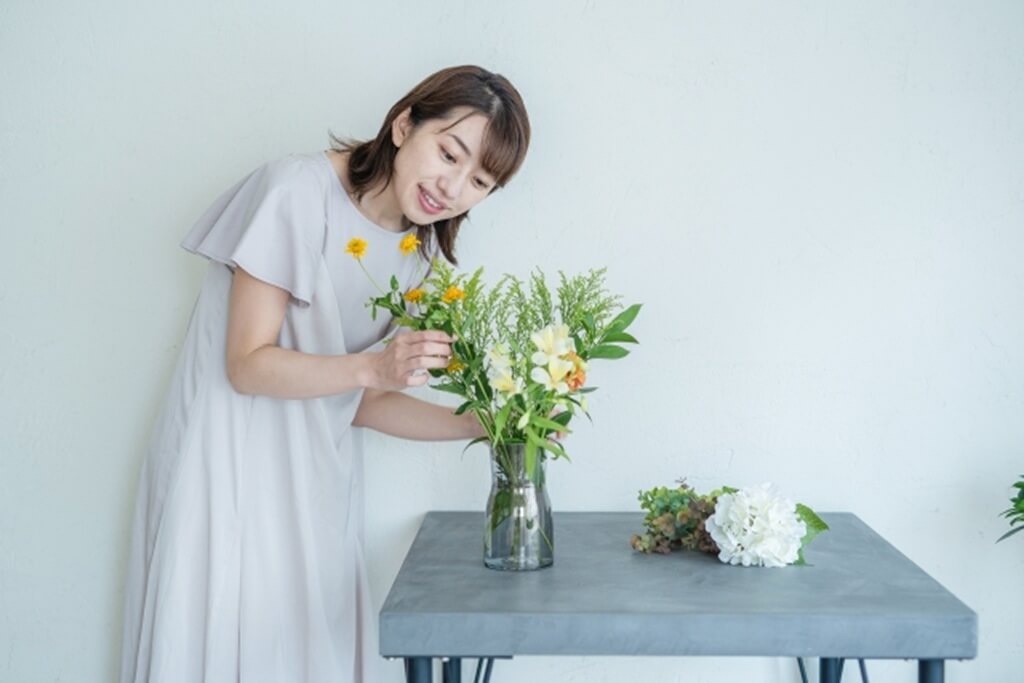 一人趣味 フラワーアレンジメント