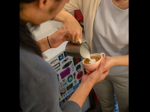 一人趣味　コーヒーの淹れ方　ラテアート　おうち　自宅　対面レッスン　オンラインレッスン　ラテアートがきれいになる！！3ステップ！！【東京ラテアート教室】